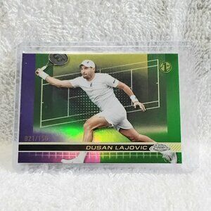 3/$25 Mint 2024 Topps Chrome Dustin Lajovic 1st Purple L.P. Tennis Card 18!!